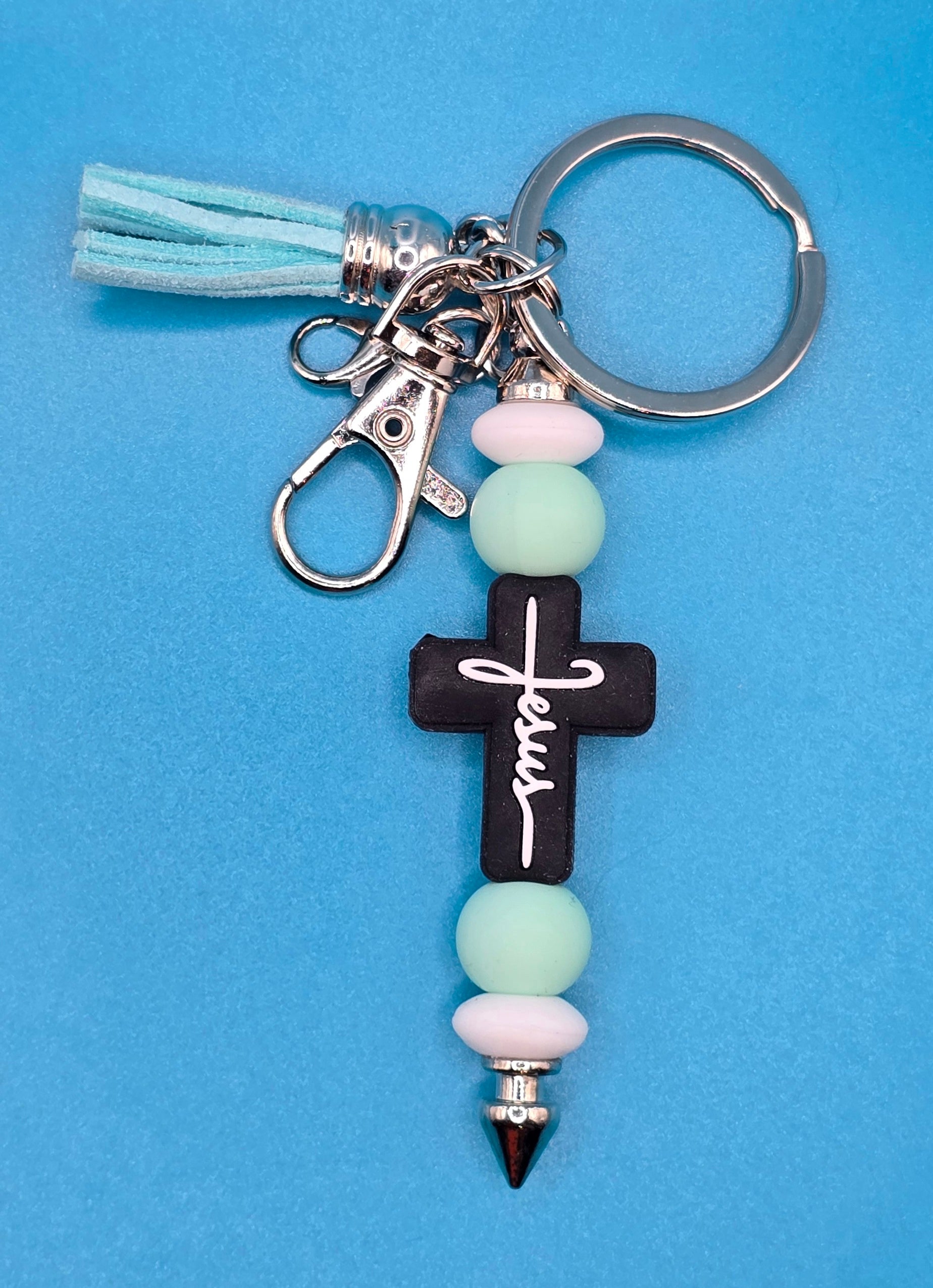 Blue and black cross